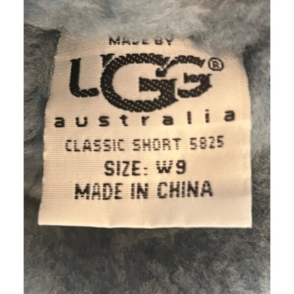 UGG Classic Short Aqua Sea Suede Leather Sheepskin Pull On Boots - Picture 8 of 9